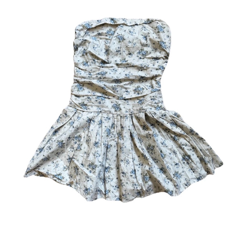 NWT Cider Blue and White Floral Dress XS
